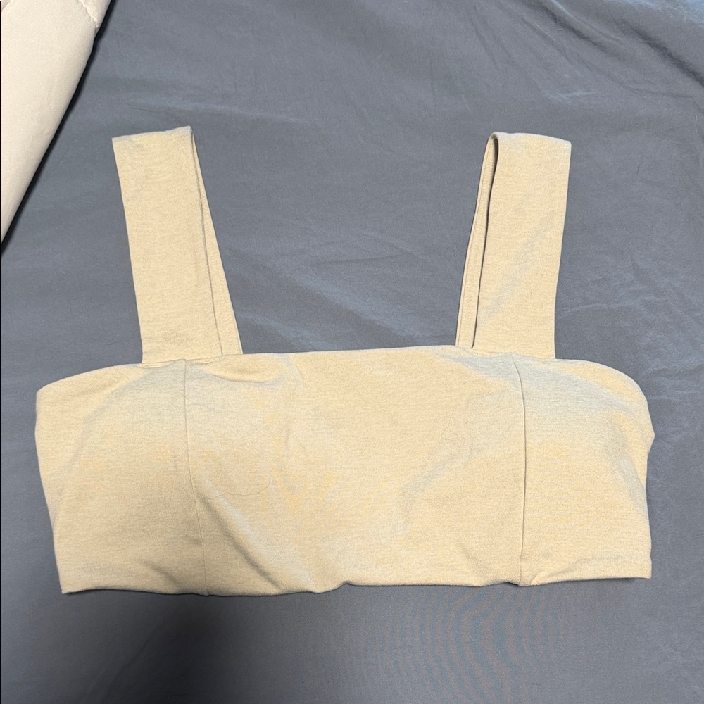 Old Navy Light Cream Square-Strap Bralette